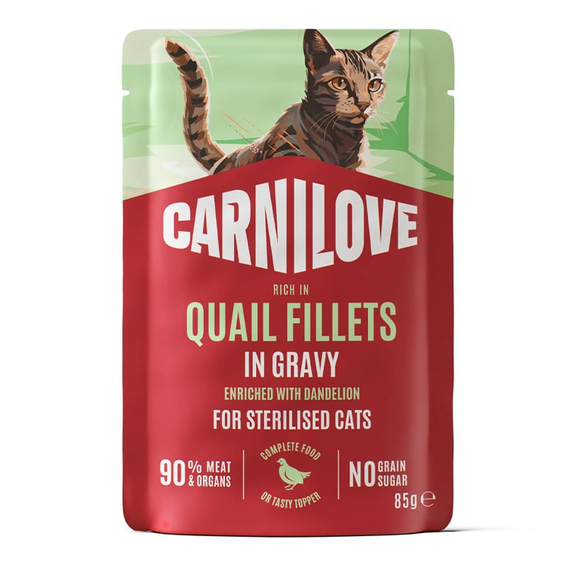 Carnilove Quail Dandelion konservai sterilizuotoms katėms