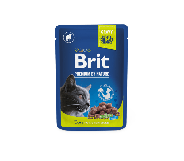 Brit Premium Lamb for Sterilised konservai katėms