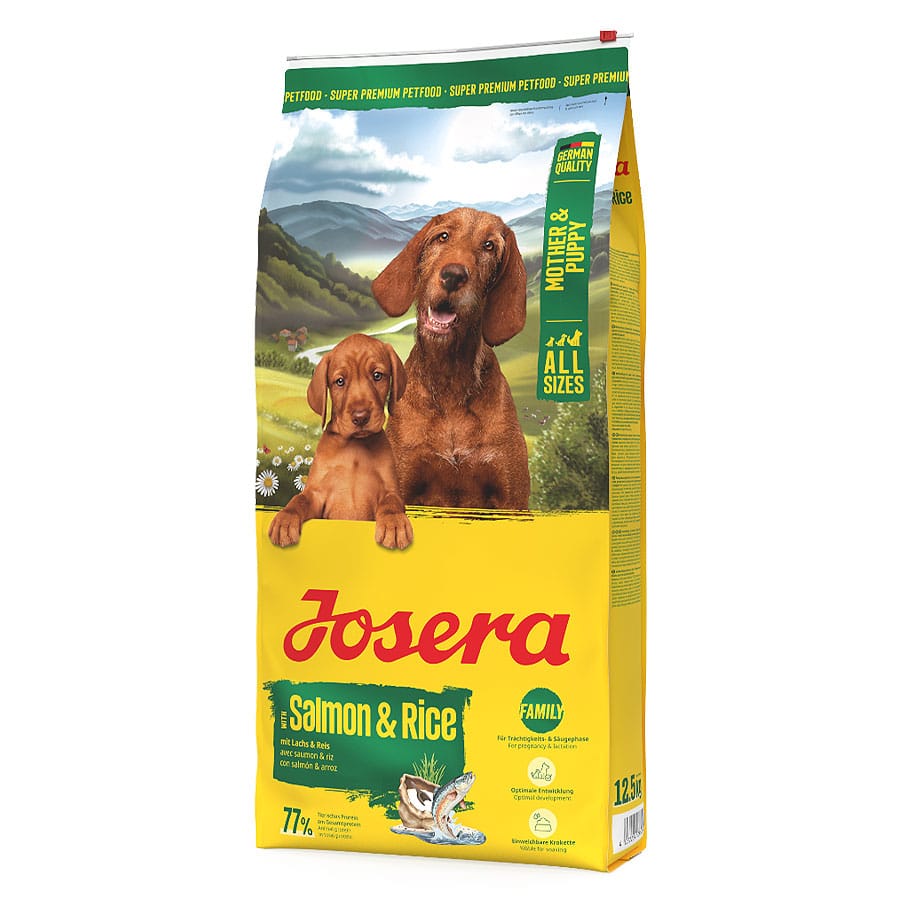 Josera Mother & Puppy Salmon & Rice sausas maistas šuniukams 12.5 kg
