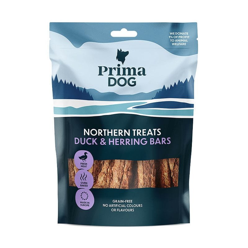 PrimaDog Northern Treats pīles un siļķes batoniņi suņiem 80 g