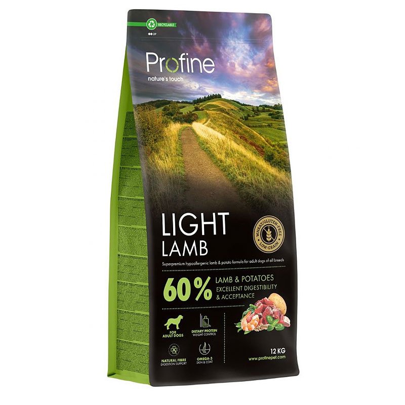 Profine Light Lamb & Potatoes sausas maistas šunims 12 kg