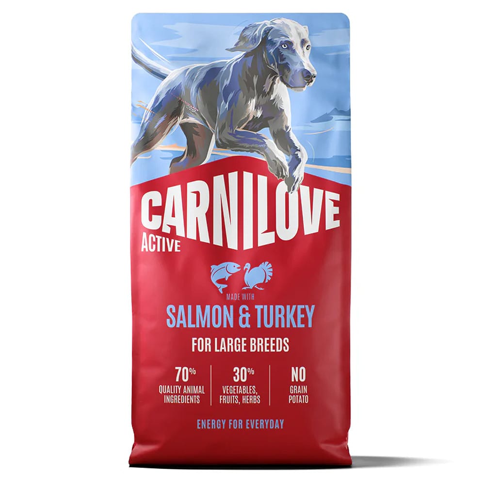 Carnilove Active Adult Salmon & Turkey Large Breed sausas maistas šunims