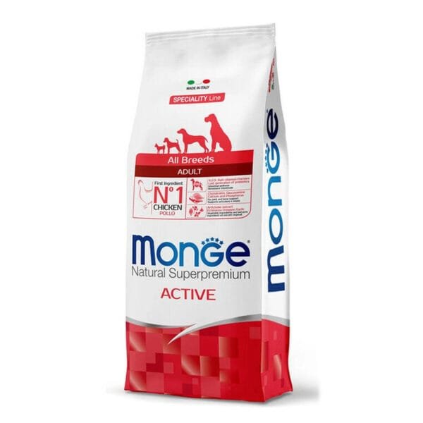 Monge BFB Natural Superpremium Adult Active Chicken sausas maistas šunims 15 kg