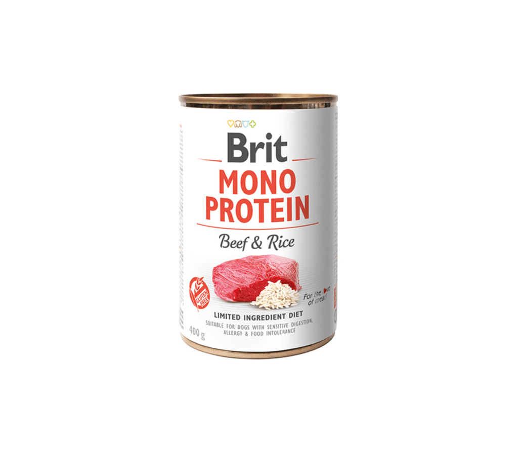 Brit Care Mono Protein Beef & Rice konservai šunims