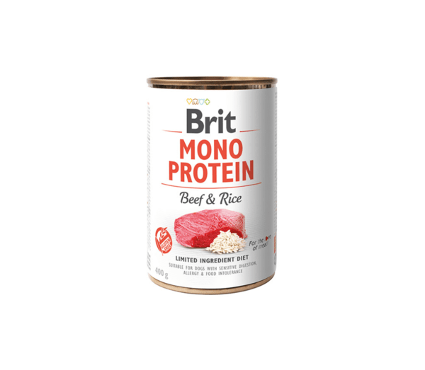 Brit Care Mono Protein Beef & Rice konserveeritud koertele