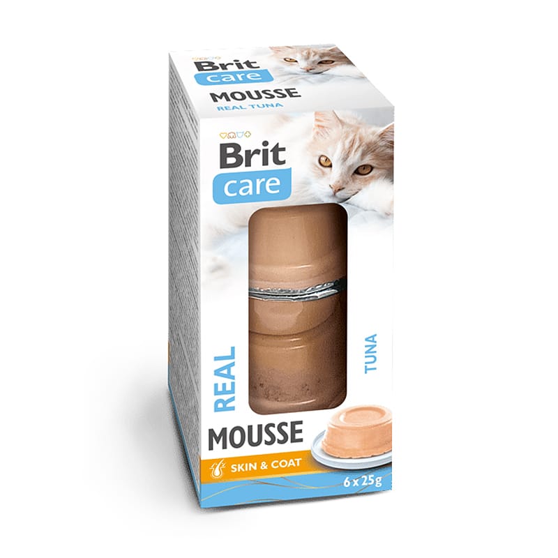 Brit Care Mousse Real Tuna skanėstai katėms 150 g