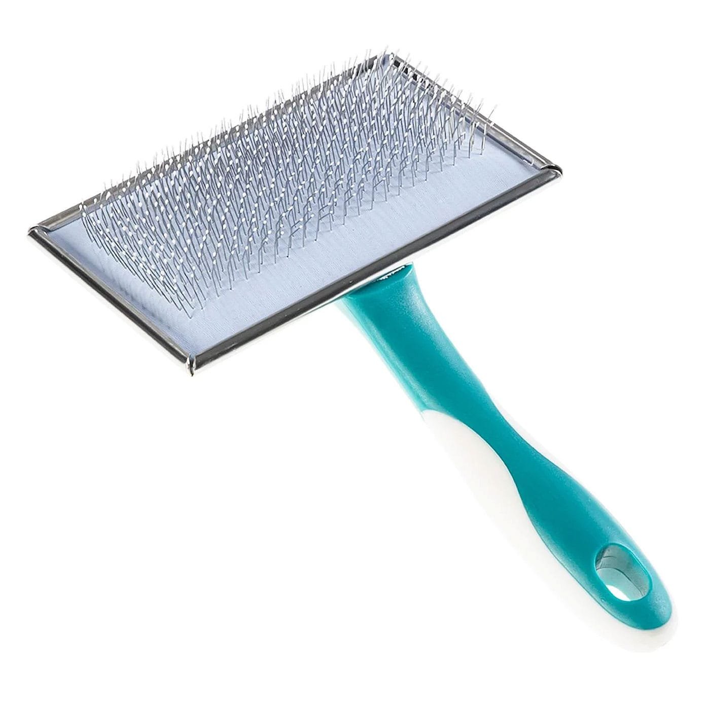 GimDog šepetys viršutiniam kailio sluoksniui ir poplaukiui, su metaliniais dantukais