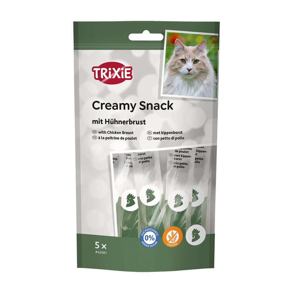 Trixie Creamy Snack Chicken tyrelių skanėstai katėms, 70 g