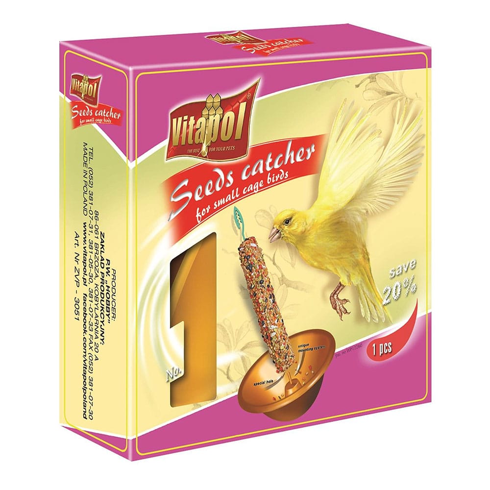Vitapol grūdų gaudyklė mažiems paukščiams, aukso spalvos, 1 vnt