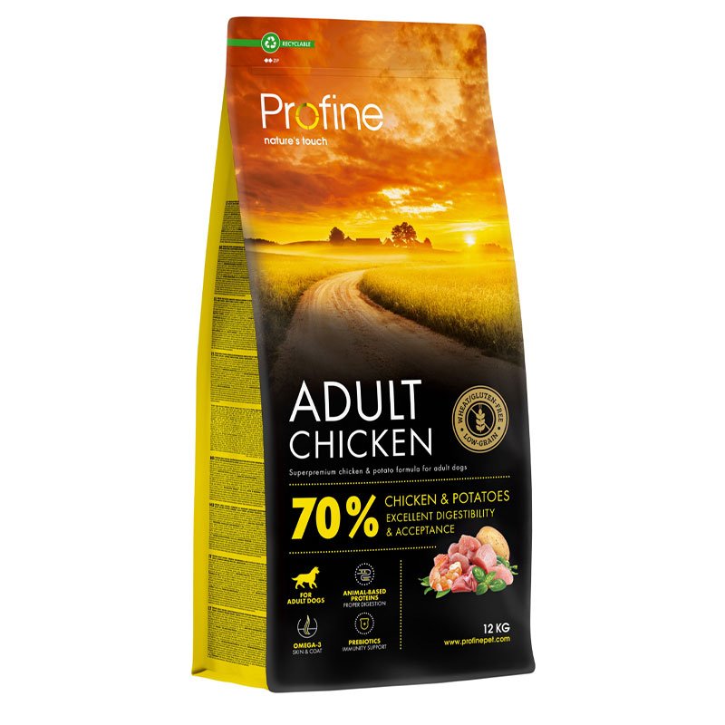 Profine Adult Chicken & Potatoes kuivtoit koertele 12 kg