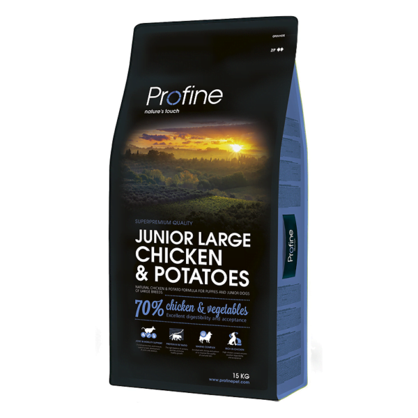 Profine Junior Large Breed Chicken & Potatoes sausas maistas šunims 15 kg