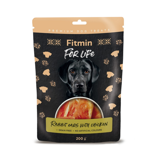 Fitmin for Life Rabbit Ears Chicken skanėstai šunims 200 g