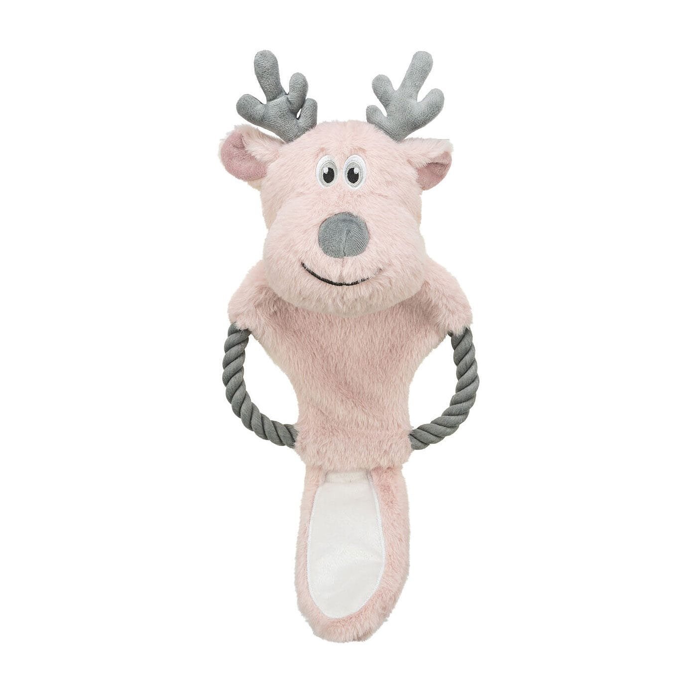Trixie minkštas žaislas šunims rudolfas, su čežačia folija, rožinis