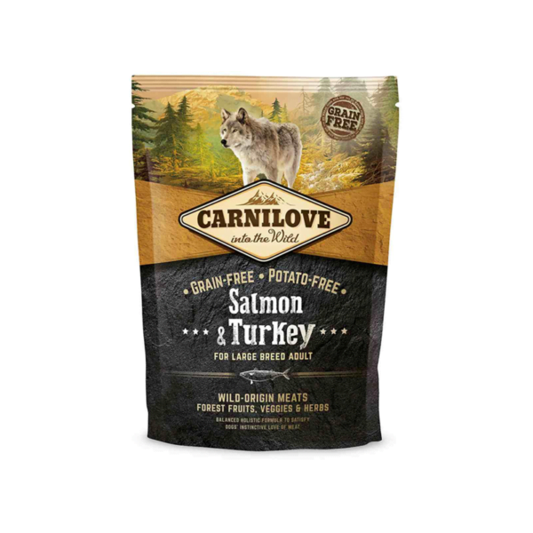 Carnilove Salmon & Turkey Adult Large Breed sausas maistas šunims 1.5kg