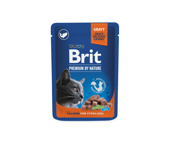 Brit Premium Salmon for Sterilised konservai katėms