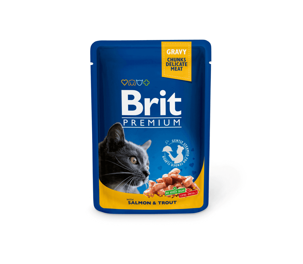 Brit Premium Salmon & Trout konservai katėms