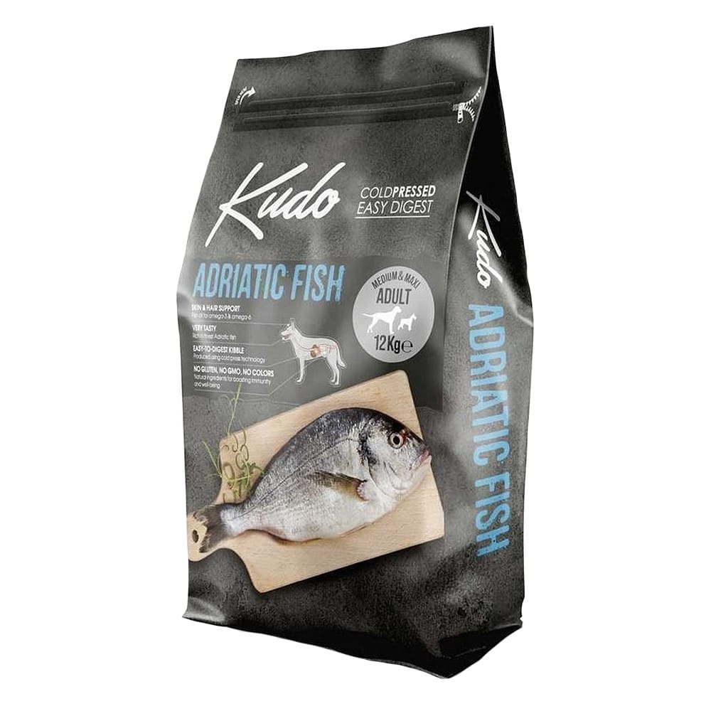 Kudo Medium Maxi Adult Adriatic Fish sausas maistas šunims