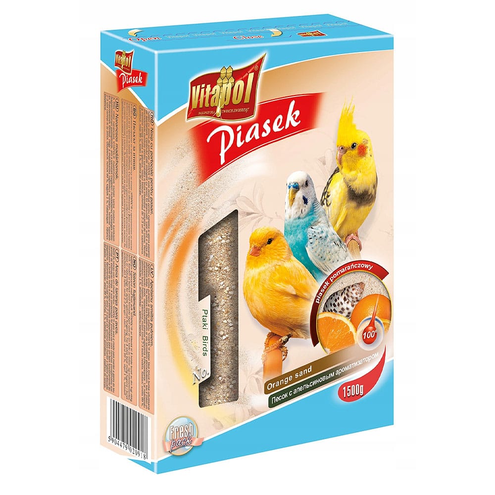 Vitapol smėlis paukščiams, su citrinų kvapu, 1.5 kg
