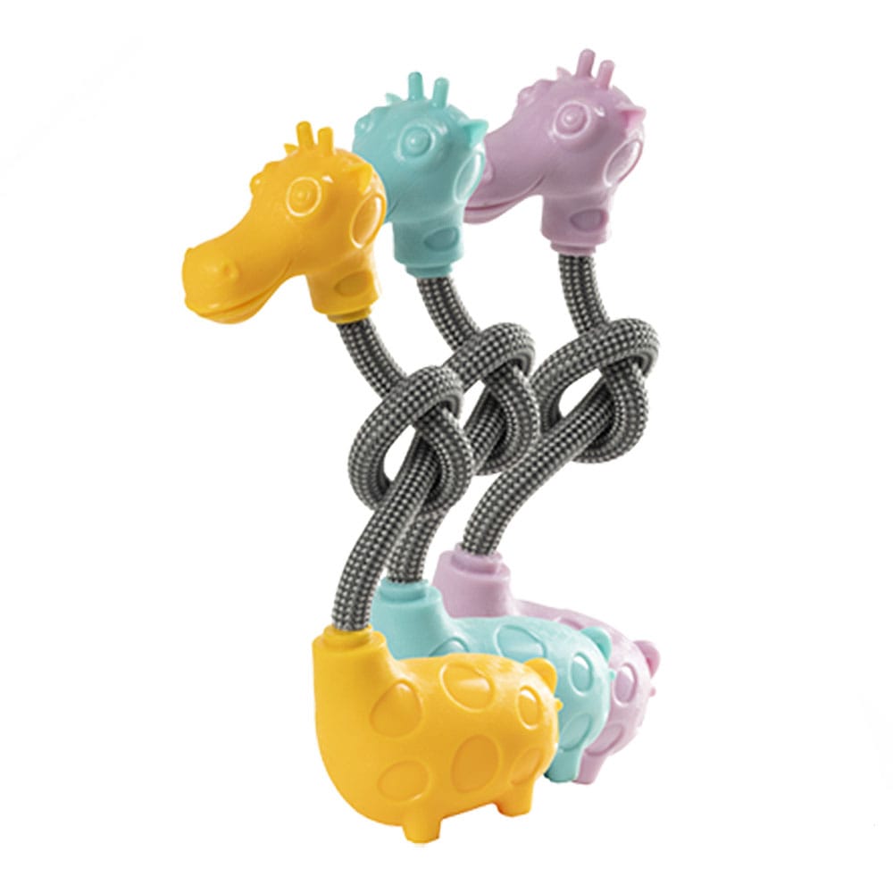 GimDog žaislas šunims virvinė žirafa, įv. spalvų, 3 vnt