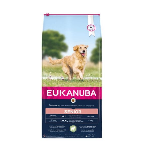 Eukanuba Senior L/XL Lamb & Rice sausas maistas šunims 12 kg