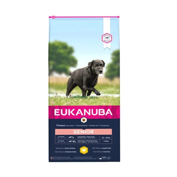 Eukanuba Senior Large Breed Chicken sausas maistas šunims 15 kg
