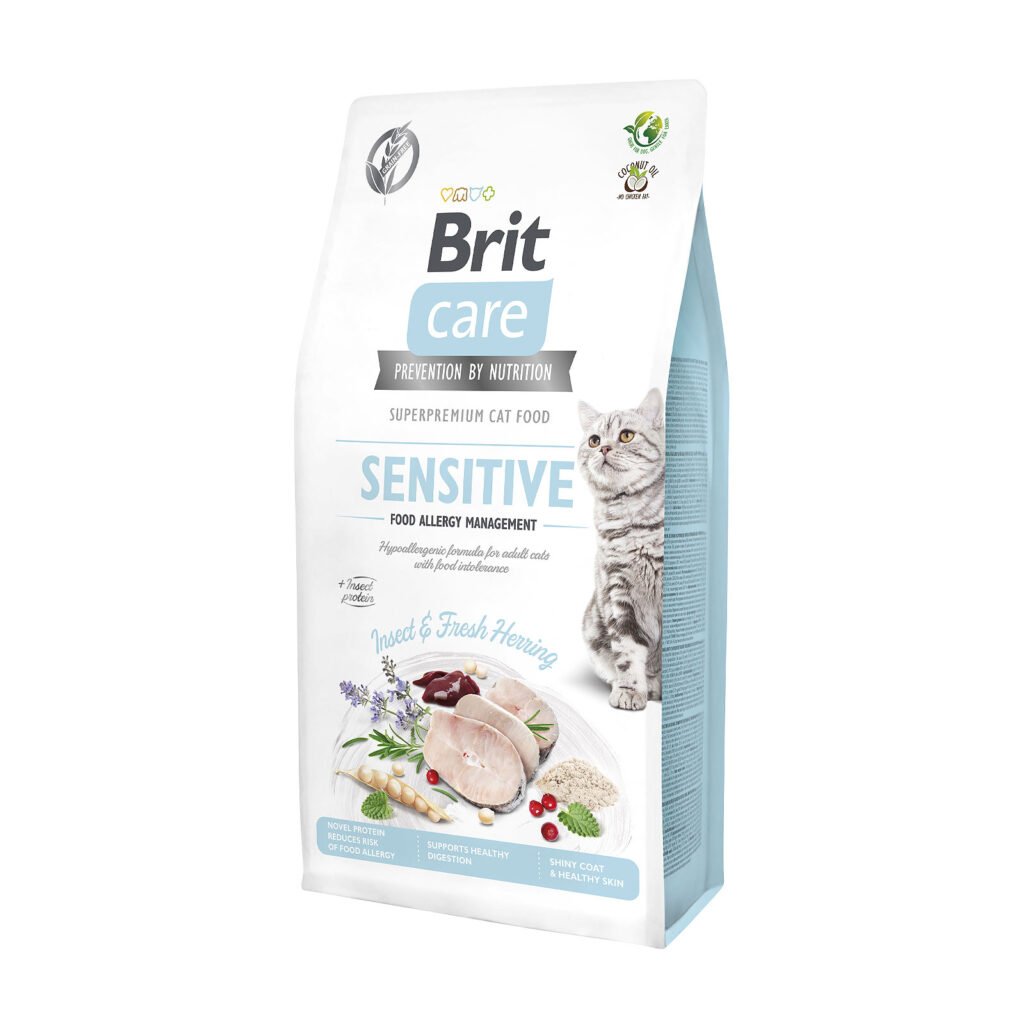 Brit Care Sensitive Insect & Fresh Herring sausas maistas katėms