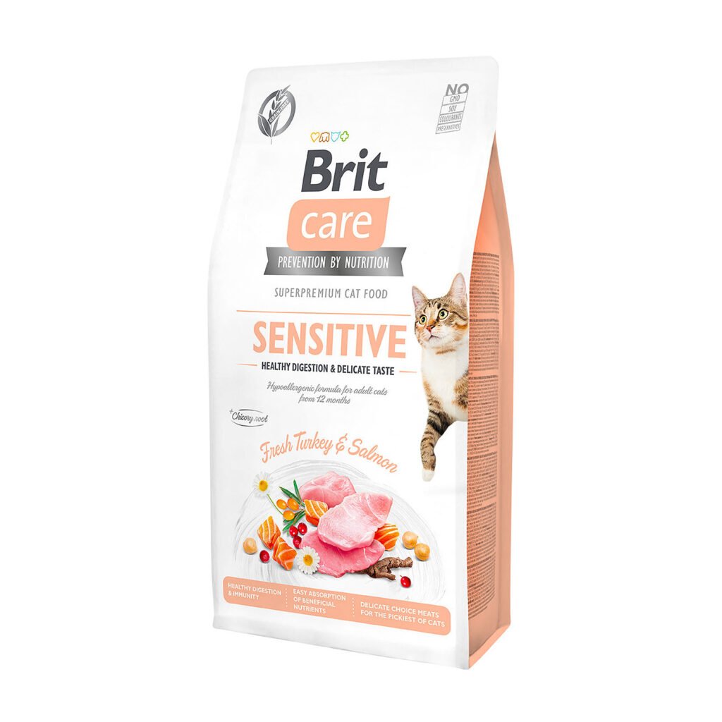 Brit Care Sensitive Healthy Digestion & Delicate Tastes sausas maistas katėms