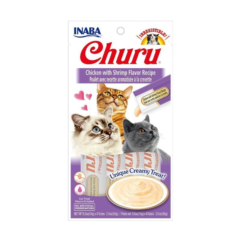Churu Chicken Shrimp skanėstai katėms 56 g