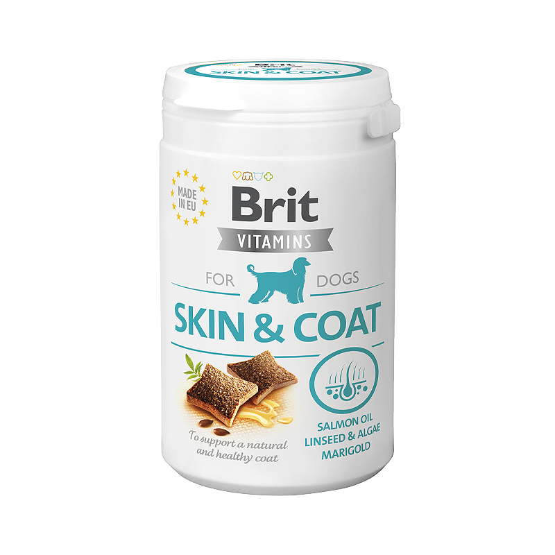 Brit Vitamins Skin & Coat maisto papildas šunims 150 g