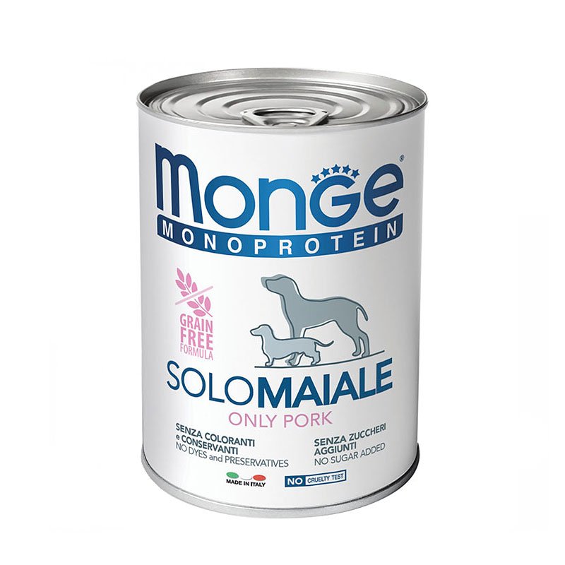 Monge Monoprotein Solo Pork teraviljavaba pasteet koertele