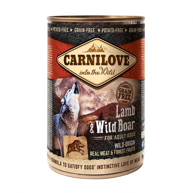 Carnilove Wild Meat Lamb & Wild Boar märgtoit koertele