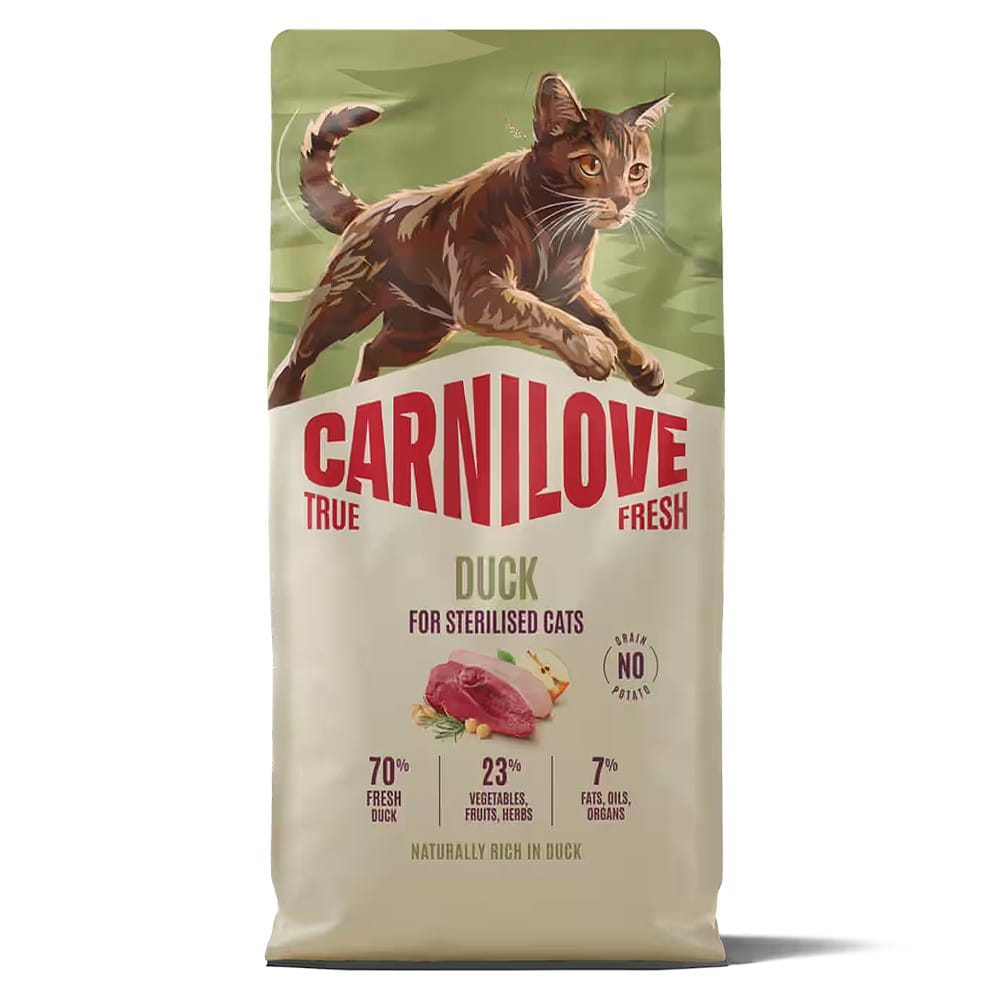 Carnilove True Fresh Adult Duck Sterilised sausas maistas katėms