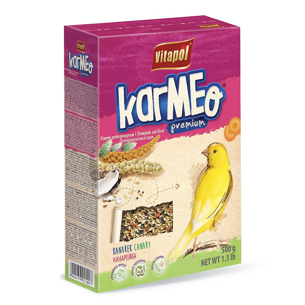 Vitapol Karmeo Premium lesalas paukščiams, skirtas kanarėlėms, 500 g