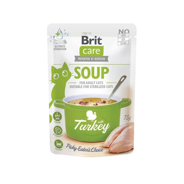 Brit Care Turkey Soup sriubos gėrimas katėms