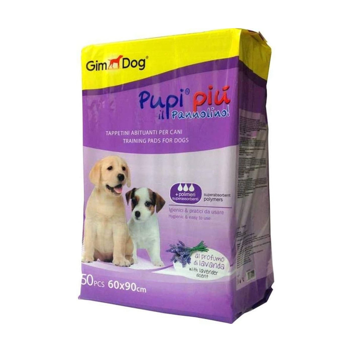 GimDog vienkartinės palos šunims, su levandų kvapu, 60x90 cm, 50 vnt