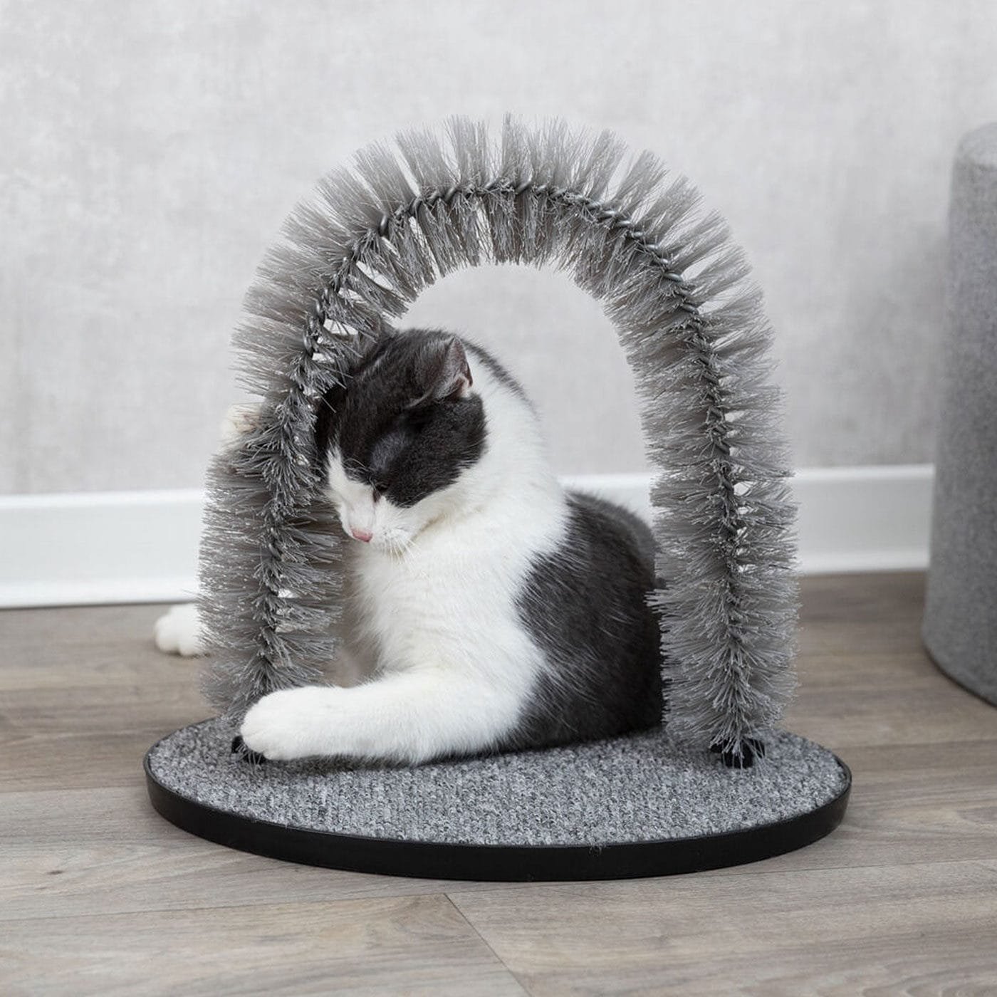 Trixie masažinė kailio priežiūros arka katėms, pilka