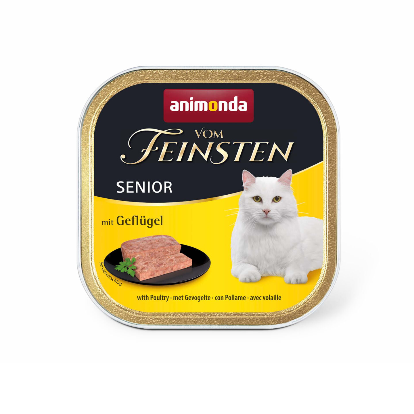 Animonda Vom Feinsten Senior konservai katėms su paukštiena 100 g