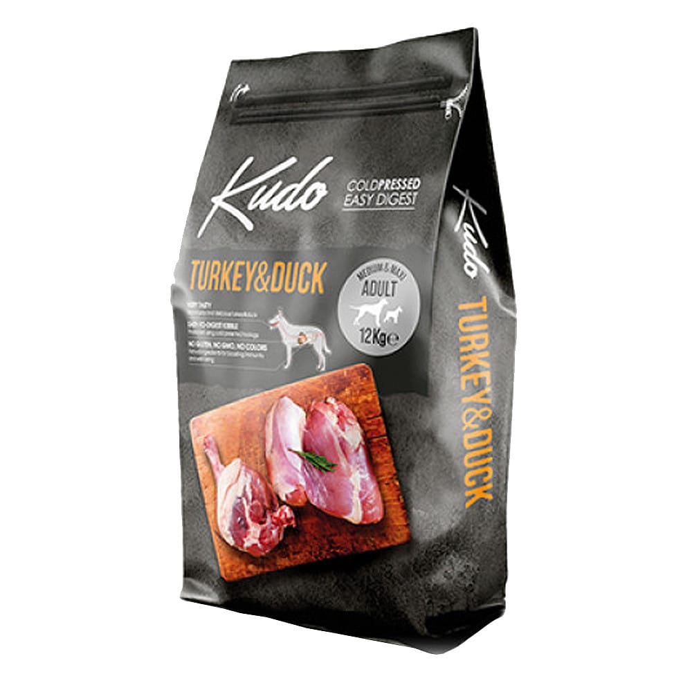 Kudo Medium Maxi Adult Turkey & Duck sausas maistas šunims