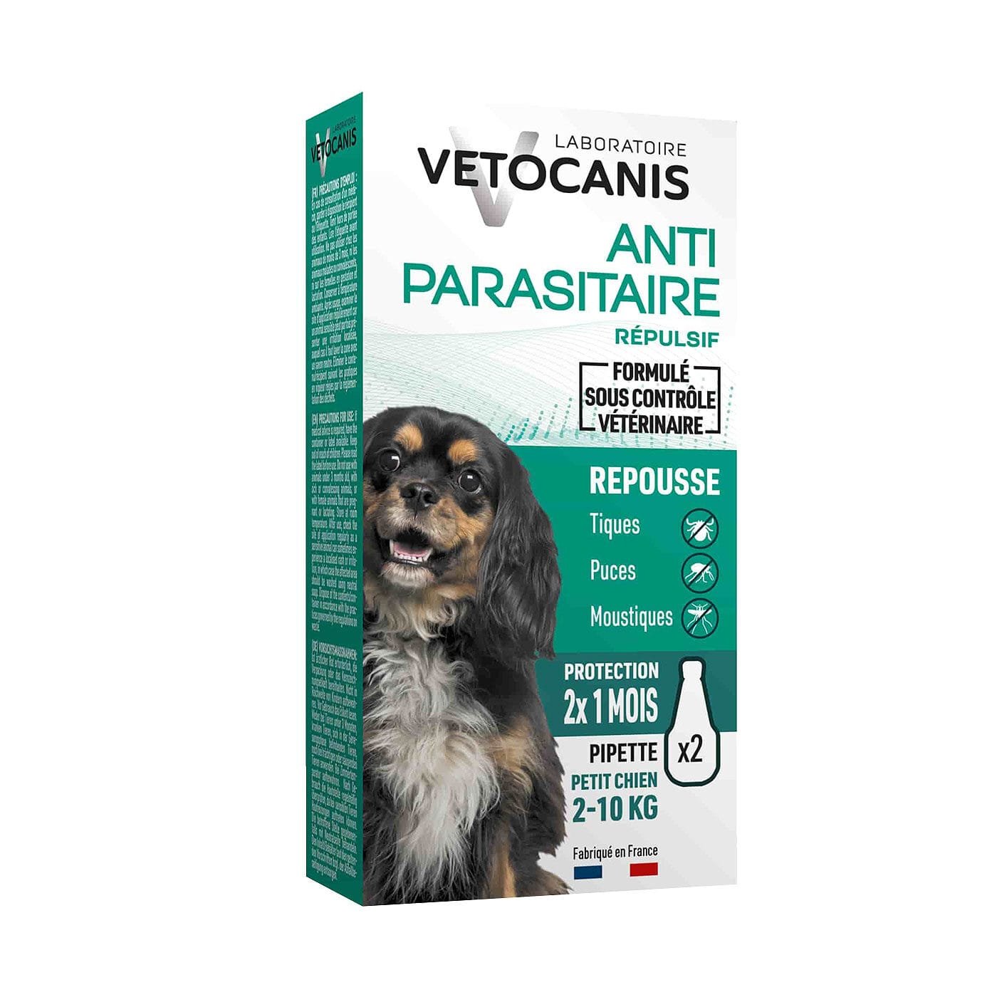 Vetocanis pilieni pret ērcēm mazo šķirņu suņiem