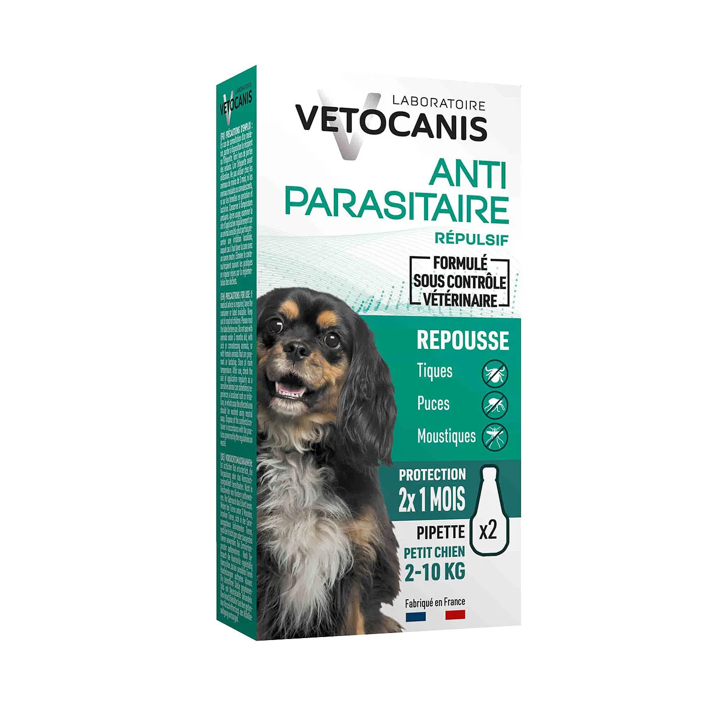 Vetocanis lašiukai nuo erkių mažų veislių šunims