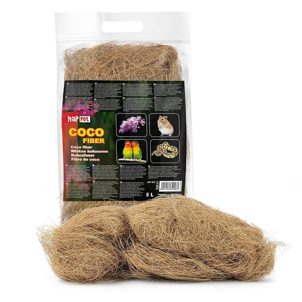 Happet Coco Fiber kokoso plaušo substratas terariumams, 5 L