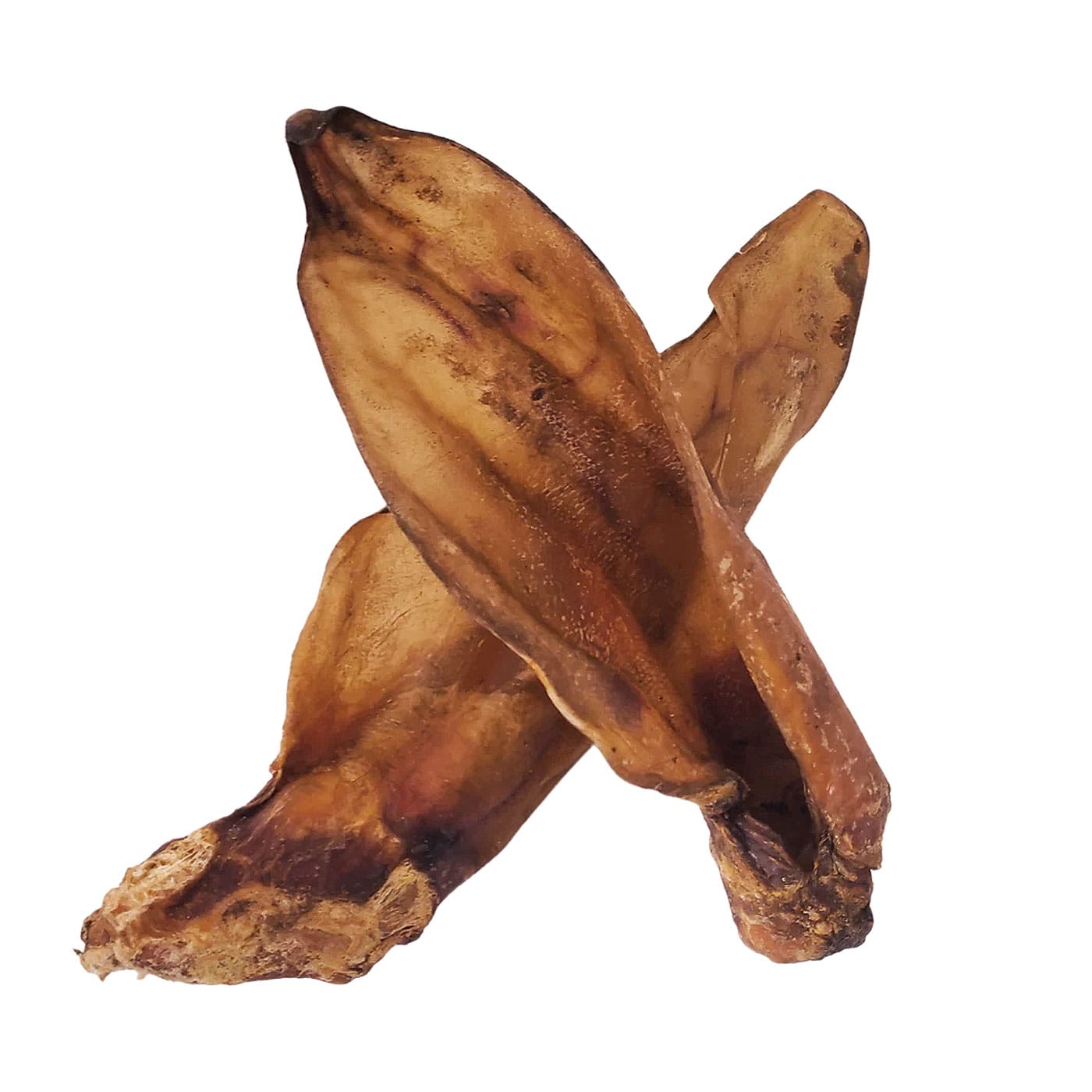 Real Dog natūralios džiovintos jaučio ausys, skanėstas šunims, 2 vnt